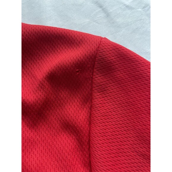 Chicago Bulls Button Up Jersey Mens Small Ultra Game NBA Red Shirt - Picture 7 of 10